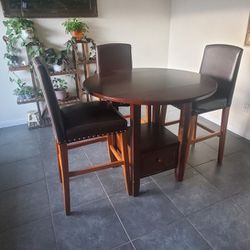 Pub Table With Two Chairs