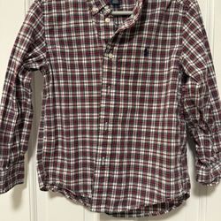 Ralph Lauren Kids Polo- Red And Green Plaid 