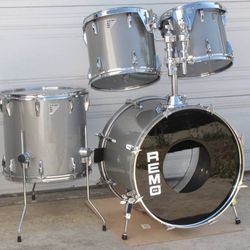 Vintage Remo MasterTouch Set 12" 13" 16" 22" Toms Bass Drum Acousticon Gray. Fantastic condition.