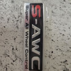 SAWC SUPER ALL WHEEL CONTROL STICKER FOR MITSUBISHI OUTLANDER SEL 4X4