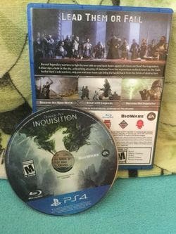 Dragon Age 🐉 Inquisition / Playstation 4 video game 🎮😜📀