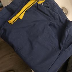 XXS Petite Navy Blue Scrub Pants 