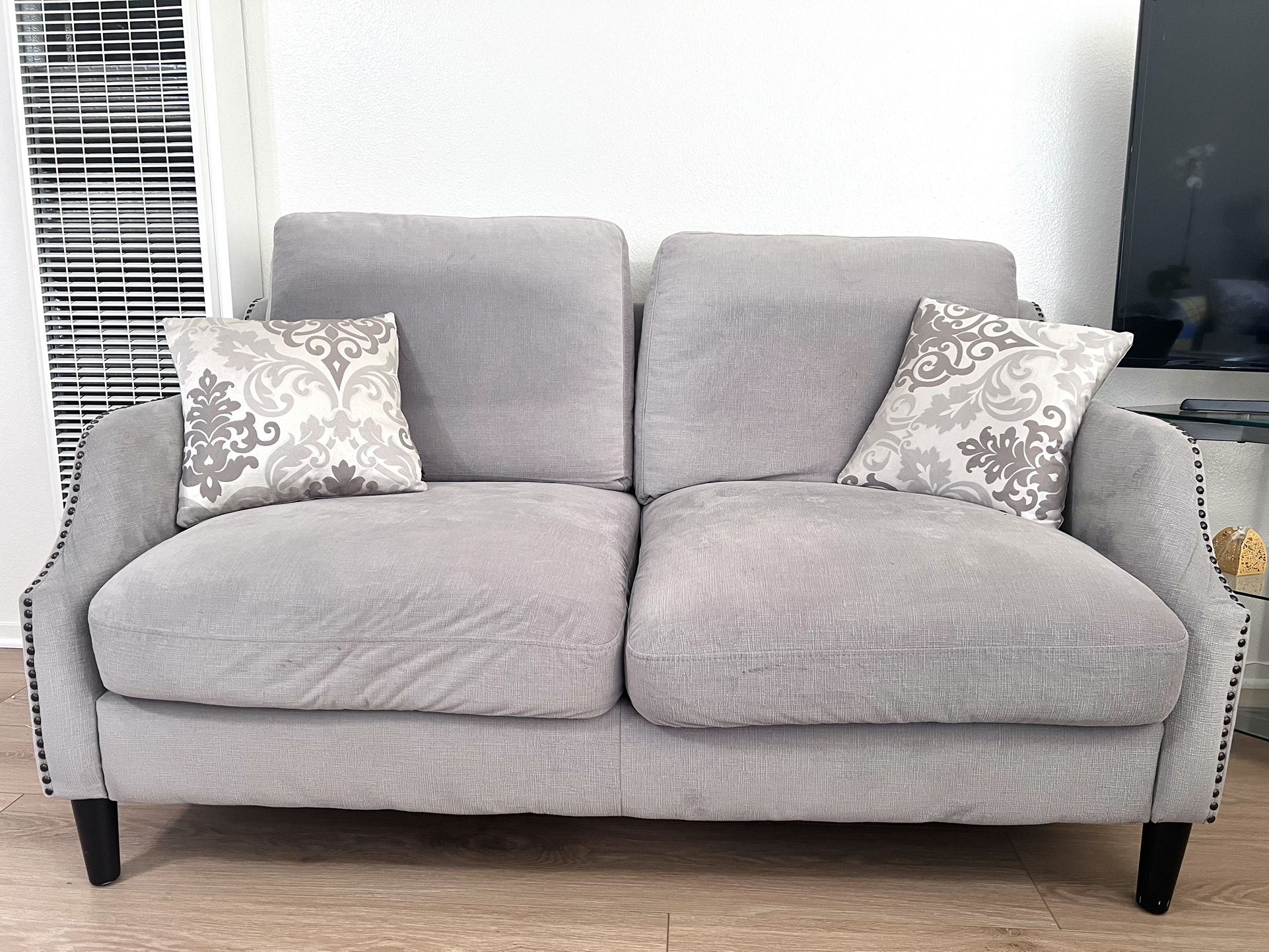 Milano Gray 3 Piece Living Room Sofa Set