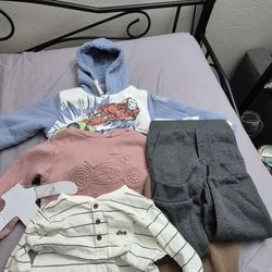 Assortment of kids clothes
