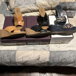 Ladies Size 5.5 & 6 Wedge Shoes
