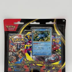 Mega Evolution 3 Pack Blister Golduck - Pokémon New & Sealed