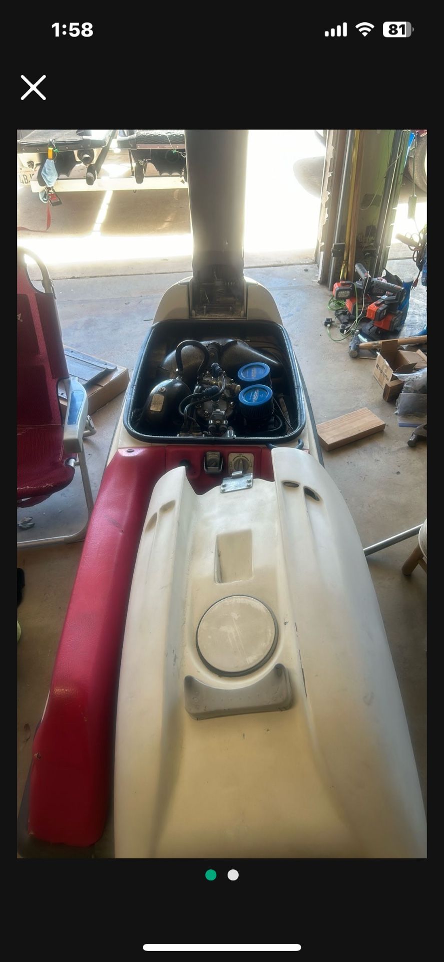 Kawasaki 750 Sxi, Standup Jetski  Bolt on Rare  Factory Pipe Ride Plate Intake Grate Impeller Air filters, fuel, primer, bilge pump