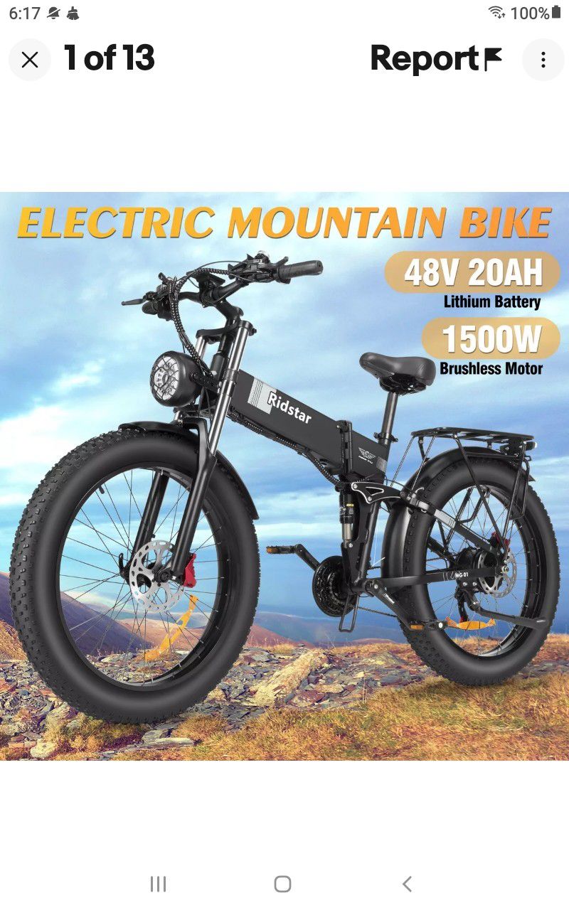 Electric Folding Bike 1500W- Negotiable.
