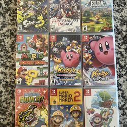 Super Mario Donkey Kong Zelda Kirby Deluxe Splatoon 3 Luigi Fire Emblem Nintendo Switch NEW & SEALED
