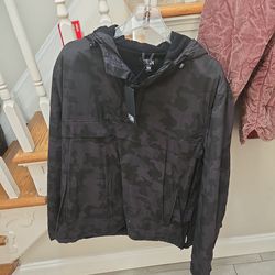 Brand New  Black Camouflage Jacket  XL