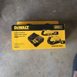 Dewalt ,charger And 2 Batteries