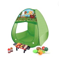 Kids BBQ Outdoor Camping Play Tent Set