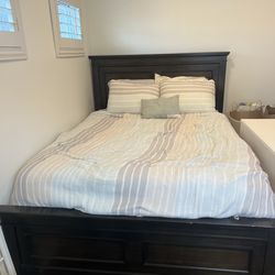 Ashely Furniture Alexee Queen Bed Frame and Mattress