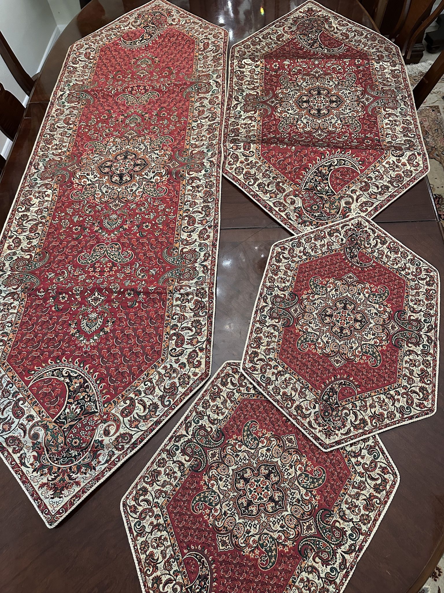 Handmade Persian Table Clothes Each Set 120