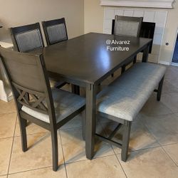 Dining Table Set With Bench