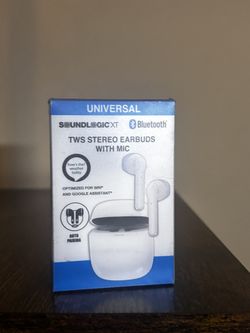 SoundLogic XT Wireless TWS Earbuds with Mic – White (Bluetooth)