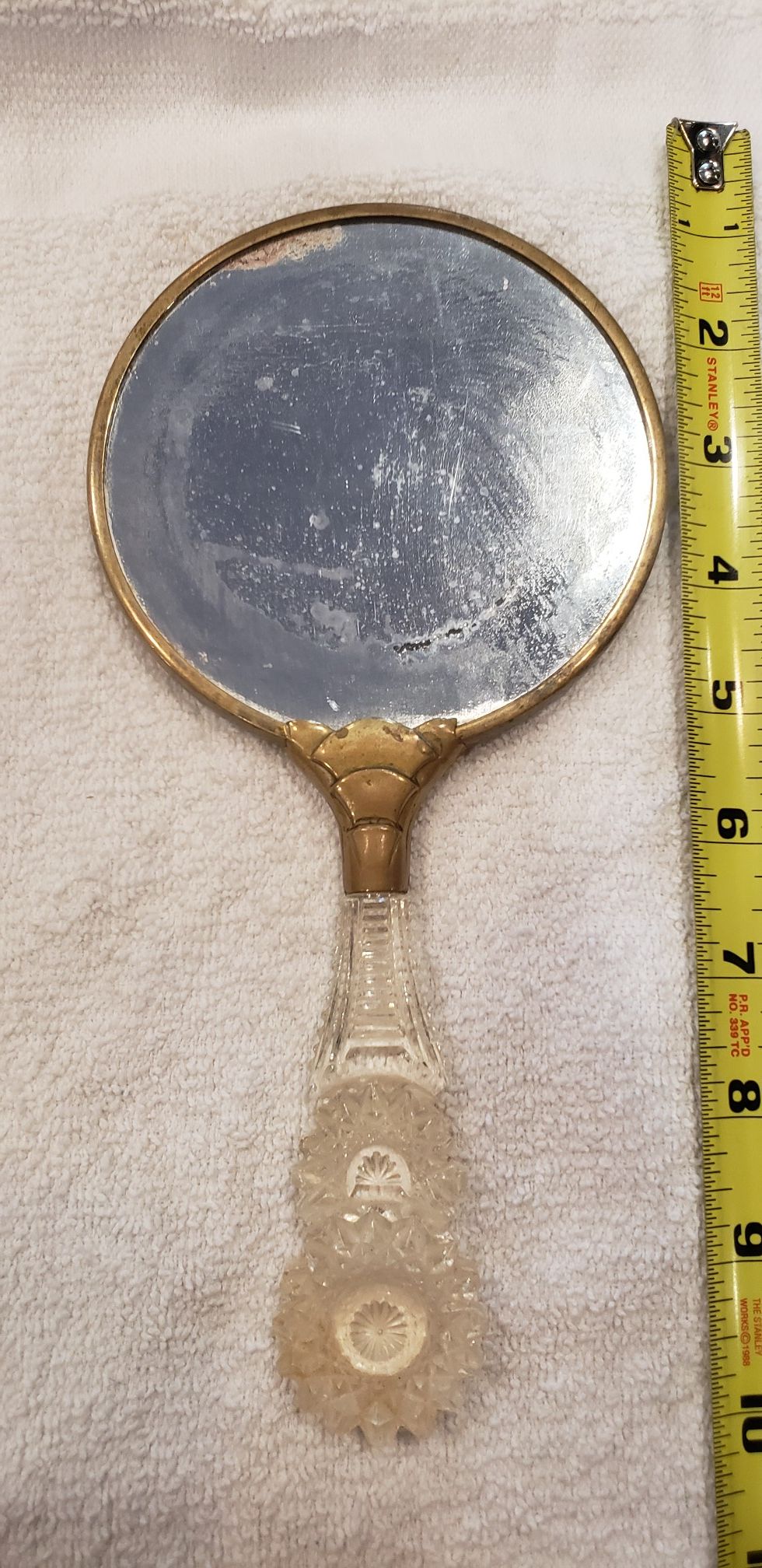 Antique hand mirror
