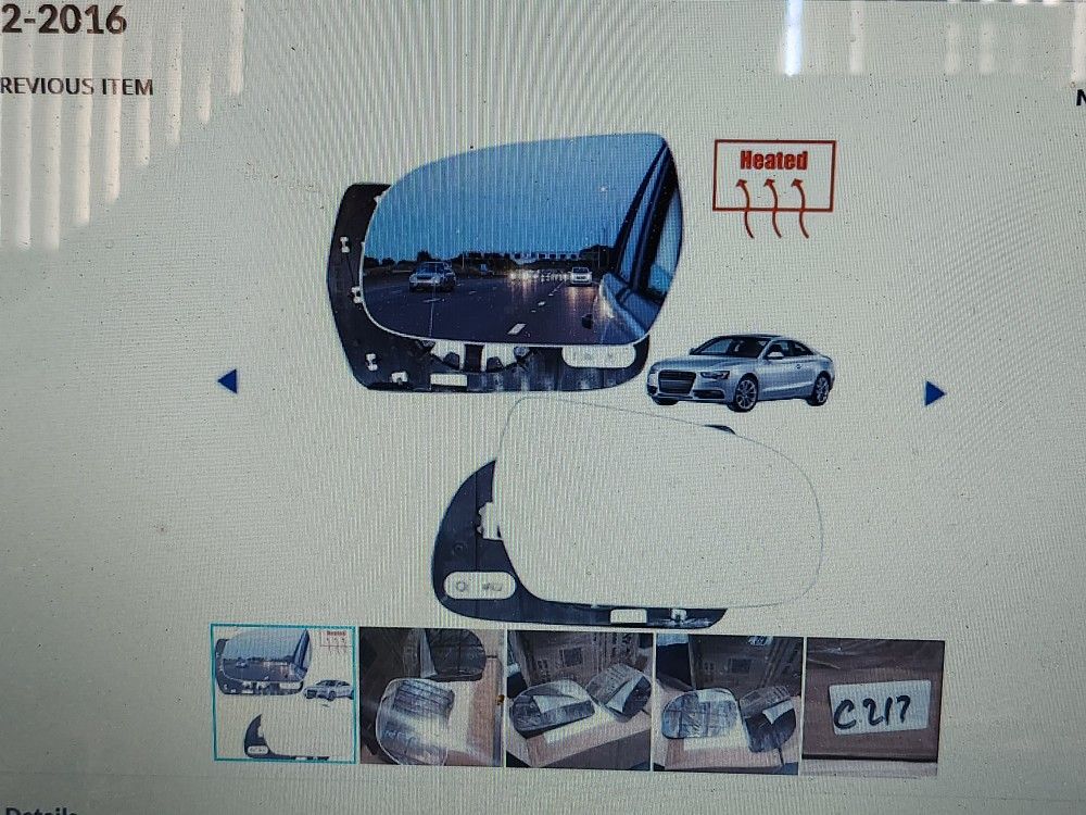 RIGHT AND LEFT SIDE MIRRORS AUDI A/3 S/3 A/4 S/4 A/5 S/5