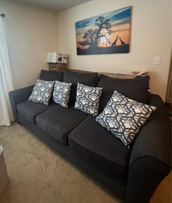 Gunmetal (blue/gray) sofa