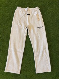 ESSENTIALS FEAR OF GOD LIGHT OATMEAL SWEATPANTS – SIZE L