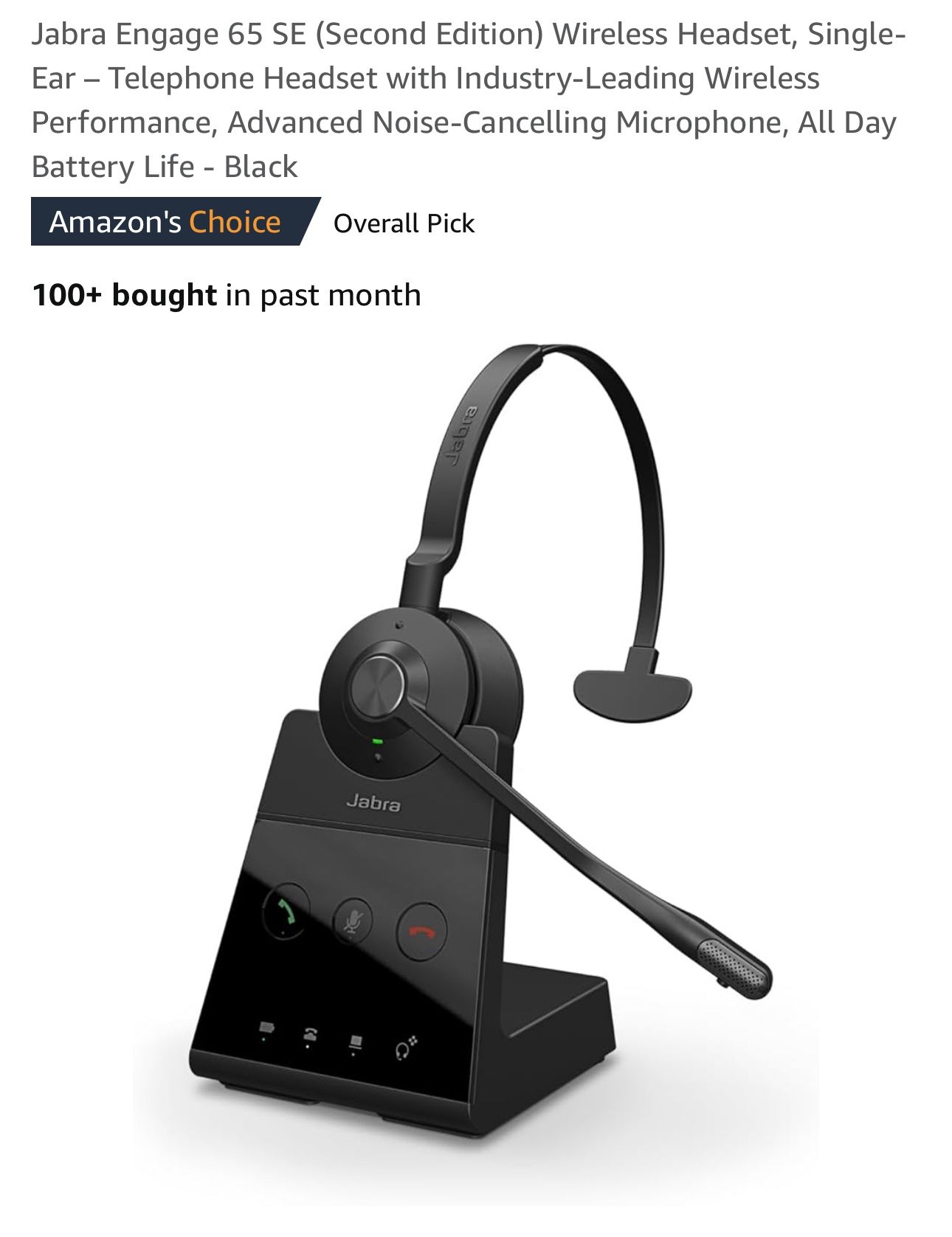 Jabra 65 Professional Headset