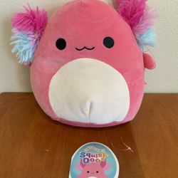 RARE Squishmallows Florent Axolotl Squish-Doo 8" NWT Pink Axoltol NWT