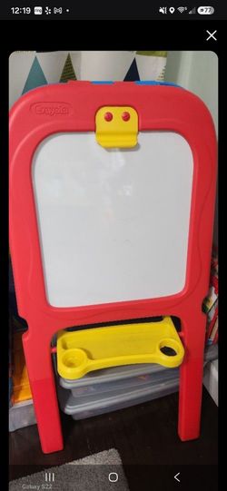 Kids white board /chalkboard easle