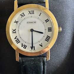 Classic Coach W133 Watch with New Battery- Stainless Steel Water Resistant 3ATM
