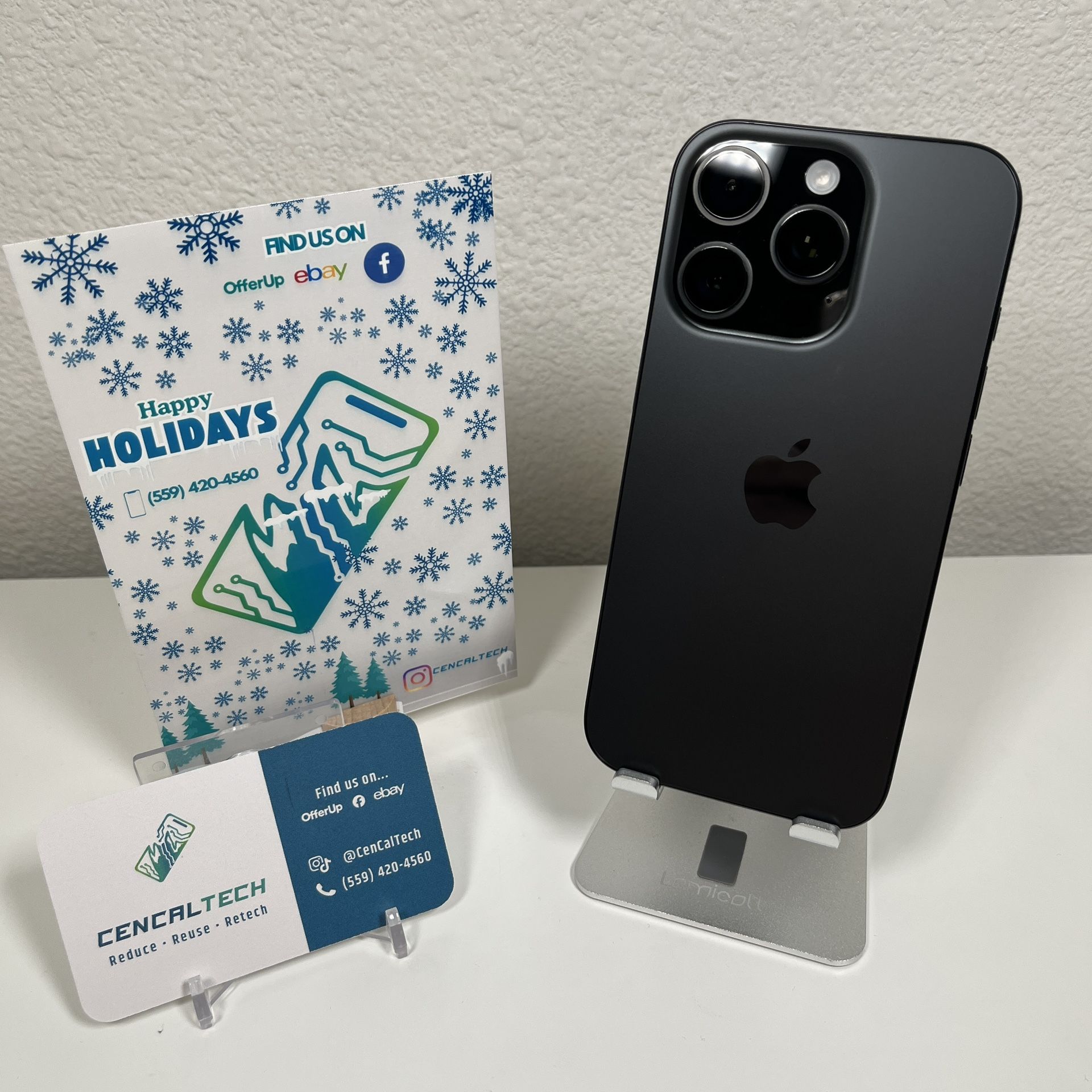 iPhone 16 Pro 128gb Cricket Carrier Only 100% 🔋 Health In Excellent Condition