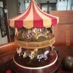 Vintage Carousel Music Box