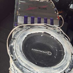 Stereo Systems Subs And Box And Amos