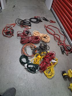 Extension cords and jumper cables