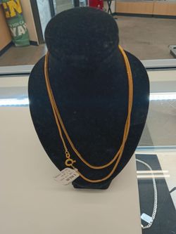 18k, 6.1g, rope necklace