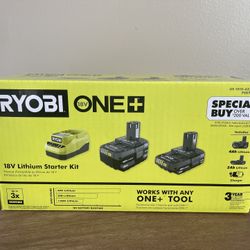 Ryobi 18 V Lithium Battery kit ( new inbox )