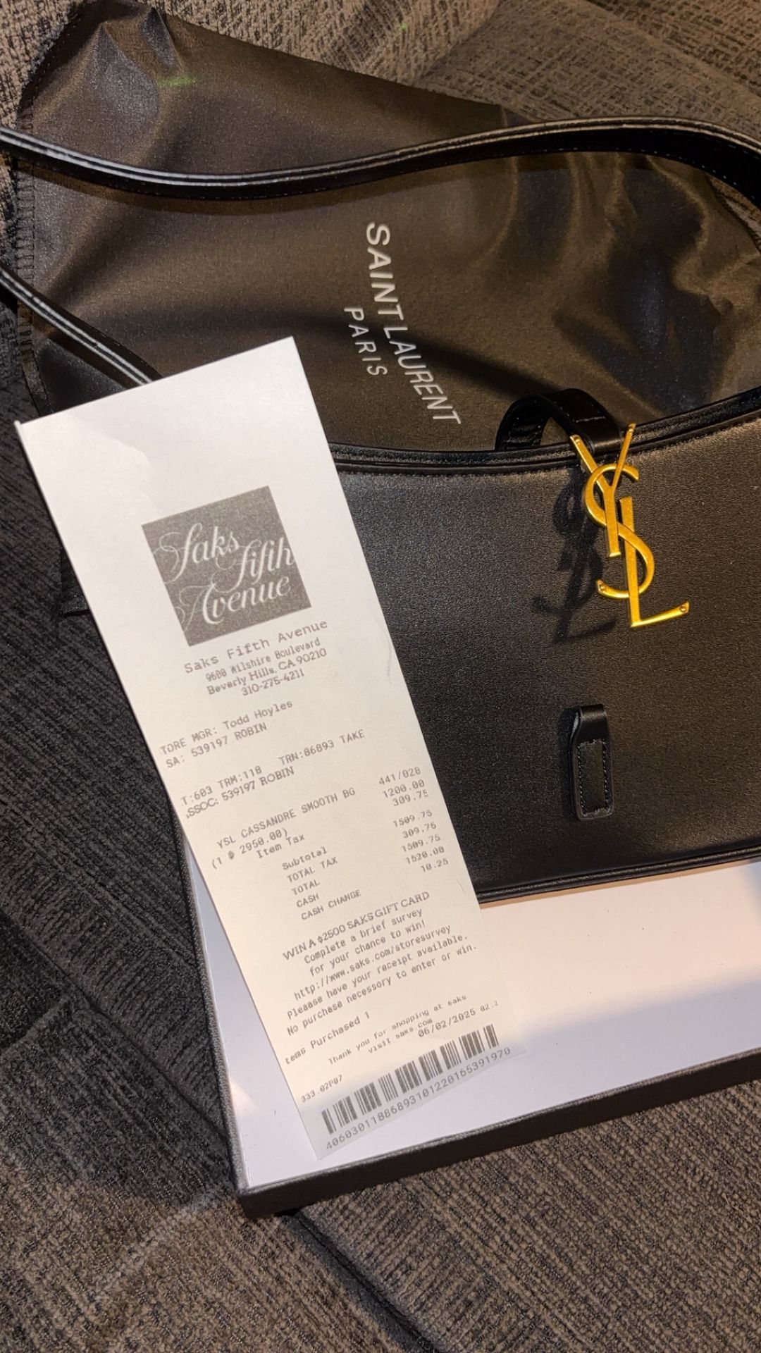 YSL Designer Shoulder Bag