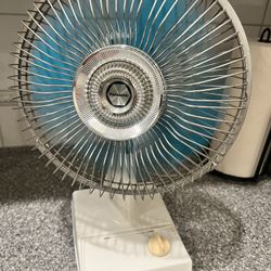 Panasonic Vintage Blue 3 Blade 12 Inch Fan 2 Speed 