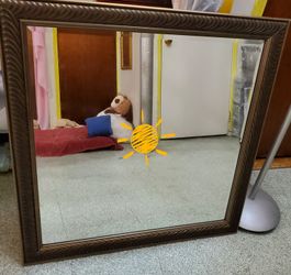 Framed decorative mirror