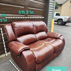 Raymour Flannigan Leather Power Reclining Loveseat