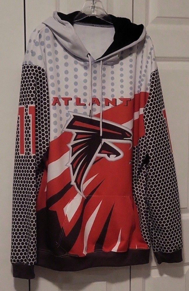Atlanta Falcons long sleeve hoodie see description for sizing