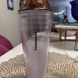 24 Oz Starbucks Tumbler With Room For Whipped Cream! 