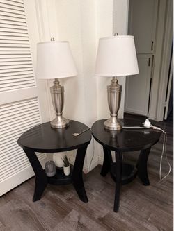 Tables and lamps set