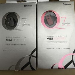 Two Q7 Mini Headsets 