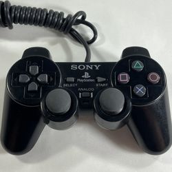 Sony PlayStation 2 Black DualShock 2 Controller SCPH-10010 OEM Tested