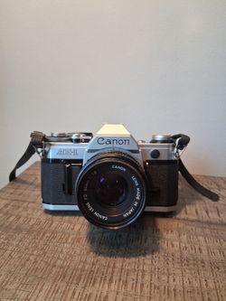 Vintage film camera Canon AE-1 Film Camera 50mm 1.8 Lens