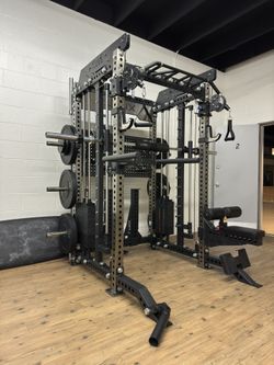 FULLY LOADED - FREE DELIVERY🟢All In One Home Gym🟢 Functional Trainer🟢Smith Machine🟢Squat Rack🟢Cable Machine 