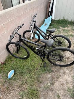 Man and boy bike