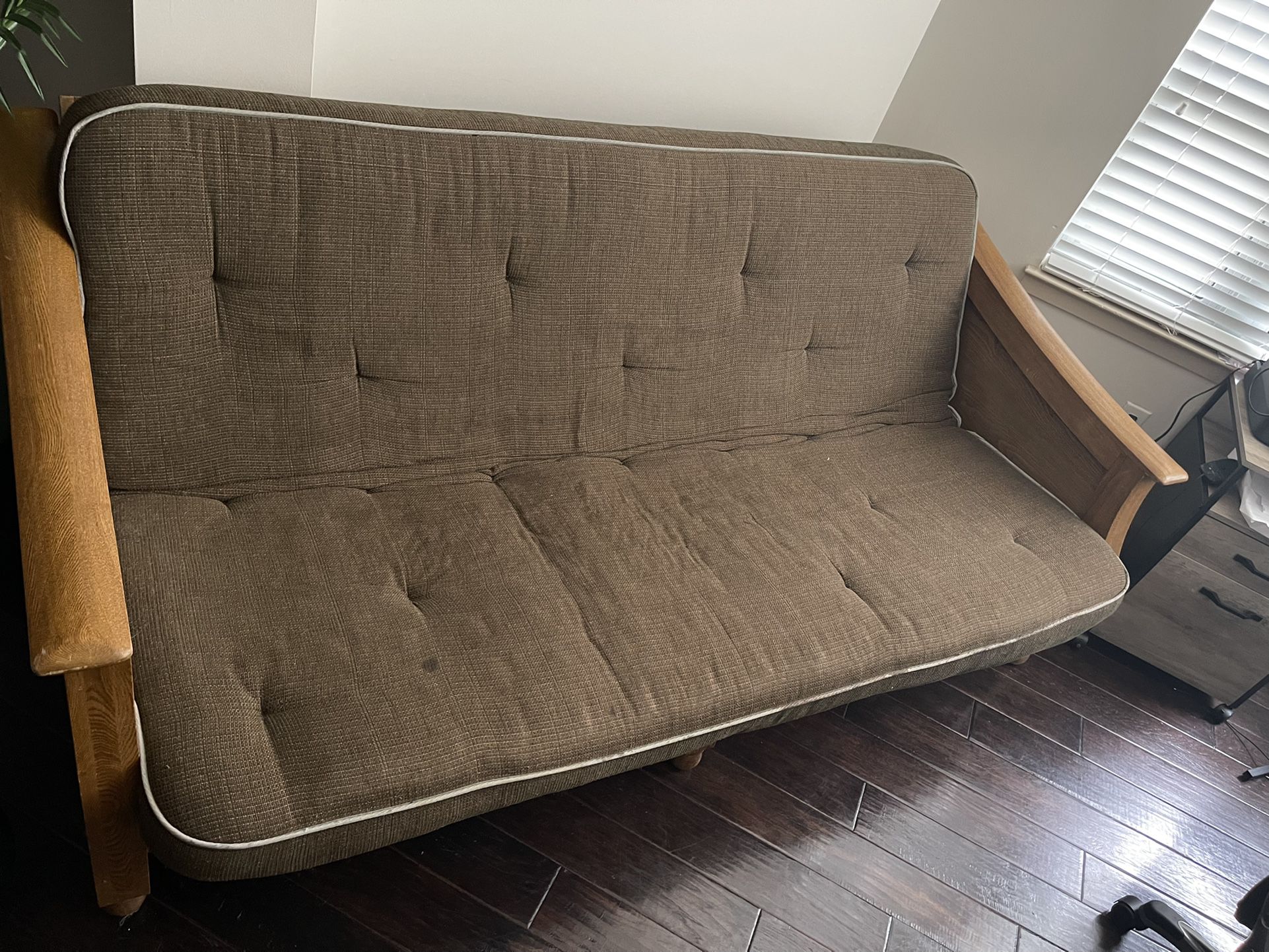 Solid Wood Futon With Optional Mattress 