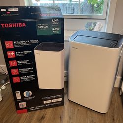 Toshiba Portable Air Conditioner 350 sq. ft. 8,000 BTU (12,000 BTU ASHRAE) 115-Volt Smart Wi-Fi
