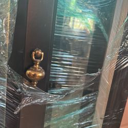 $30 Black Curio Cabinet With Lights- No Damage