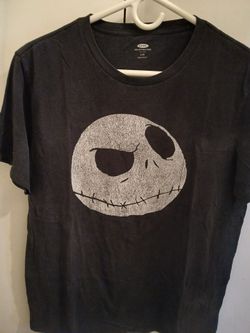 Old Navy Jack Skellington Graphic Tee Size L
